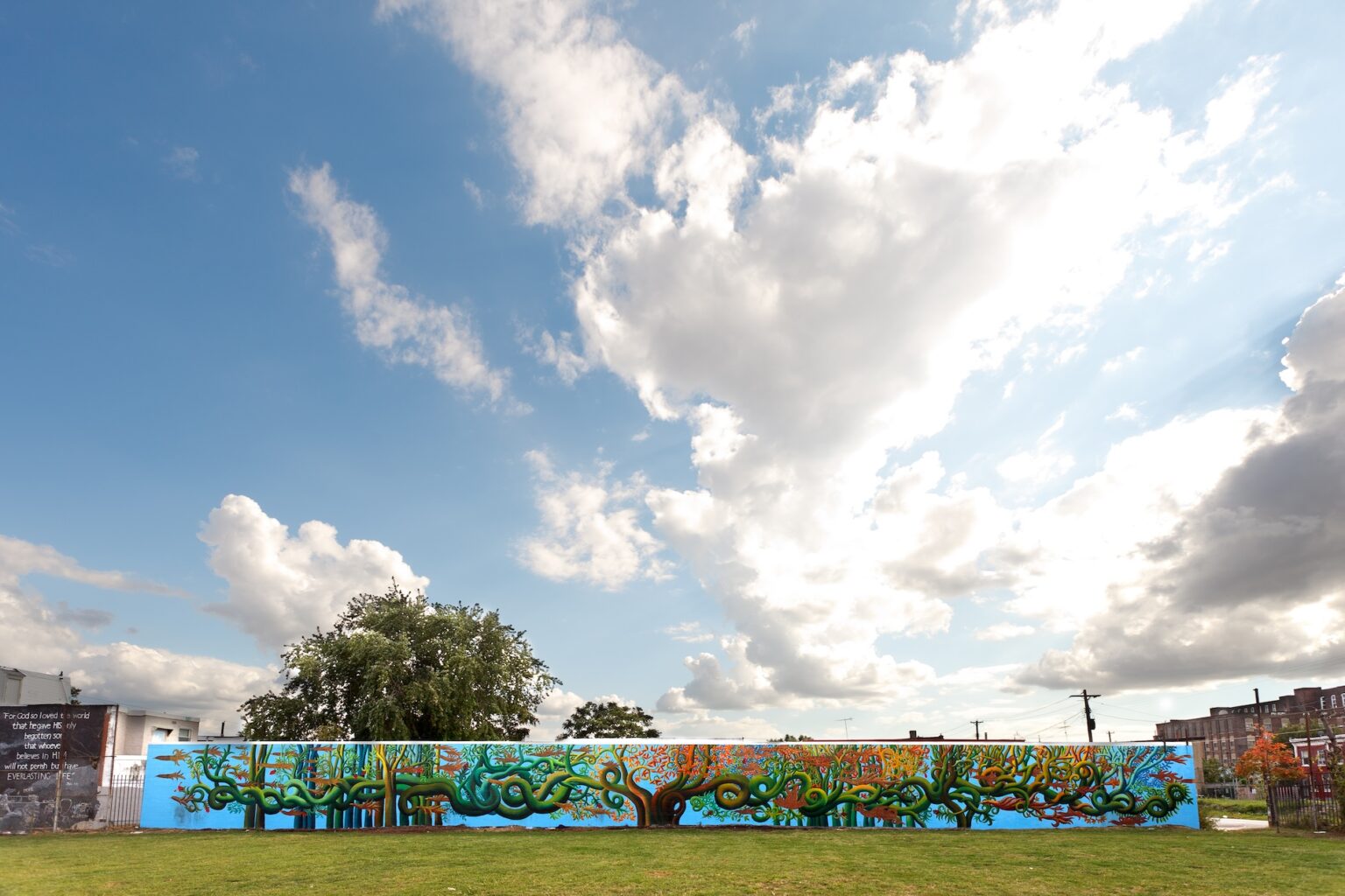 Tree Mural Building The Tree - Mural Arts