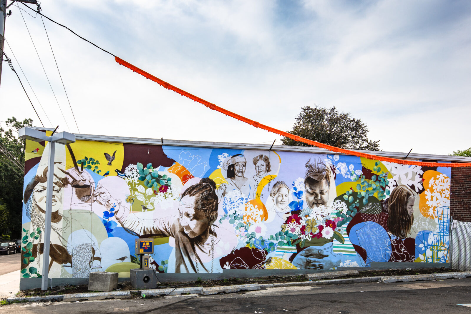 Brighten the Corners (Greene Street Wall) - Mural Arts